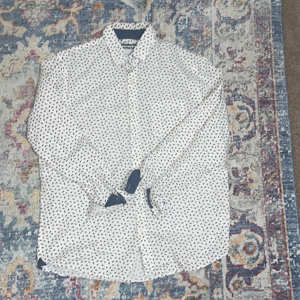 Long sleeve Express slim soft wash shirt